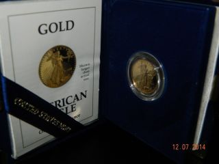 1992 American Gold Eagle Proof 1/4oz $10.  00 Gold With photo