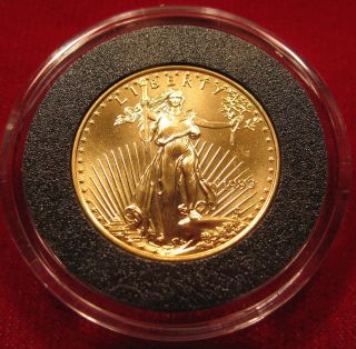 1993 $10 1/4 Oz Gold American Eagle Key Date Bu Coin Visit Our Store photo