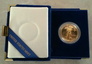 1987 W 1 Oz $50 Gold American Eagle Proof Coin Us photo