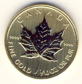 Canada 2014 1/10 Troy Oz.  9999 Gold Maple Leaf $5 Face Bu,  Lovely photo