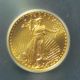 2007 $5 American Gold Eagle 1/10 Oz - Certified Icg Ms 70 First Day Of Issue Gold photo 1