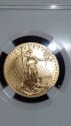 2008 - W $10 Gorgeous Gold Eagle 1/4 Oz.  Ngc Ms 70 Gold photo 1