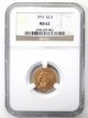 1915 United States $2.  5 Indian Head Gold Quarter Eagle Ngc Ms62 Gold (Pre-1933) photo 1