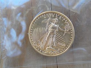 2000 1/4 Oz Gold American Eagle Coin $10 photo