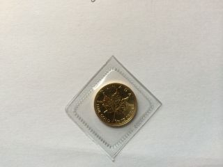 2010 Canada Gold $5.  00 - 1/10 Oz.  9999 Fine Gold photo