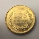 1945 Mexico 2 Pesos Gold Coin.  900 Gold photo 2