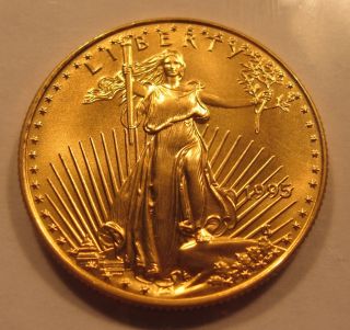 1995 $25 1/2 Oz Gold Eagle See Photos - Great Looking Ms Coin See Our 20 Off photo