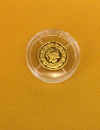 Mongolia Year Of The Pig 1/25 Oz 999 Pure Gold Coin photo