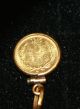 1945 Dos Pesos Gold Coin In 14 Kt Gold Pendant Gold photo 1