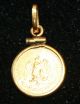 1945 Dos Pesos Gold Coin In 14 Kt Gold Pendant Gold photo 7