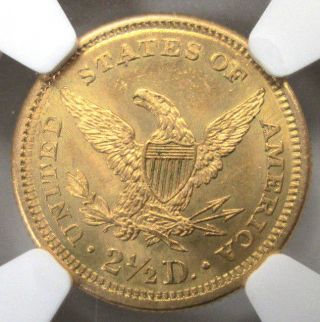 1907 United States $2.  5 Liberty Head Gold Quarter Eagle Ngc Ms64 photo
