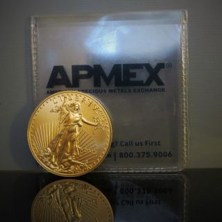 2013 1/2 Oz.  Gold American Eagle $25 Coin In Apmex Package S/h photo