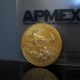 2013 1/2 Oz.  Gold American Eagle $25 Coin In Apmex Package S/h Gold photo 7