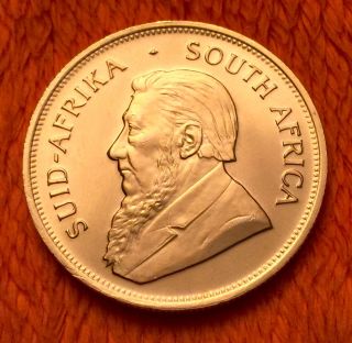 1984 1 Oz South African Gold Krugerrand 22 Karat Gold Coin - photo