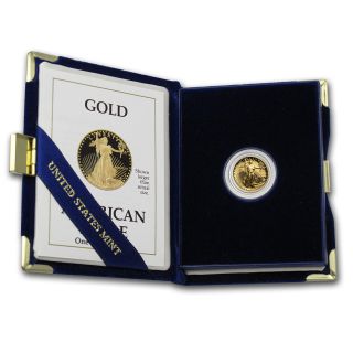 1/10 Oz Proof Gold American Eagle Coin - Random Year photo