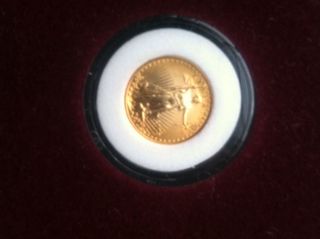 2005 American Eagle $5 Gold Coin 1/10oz In Capsule - photo