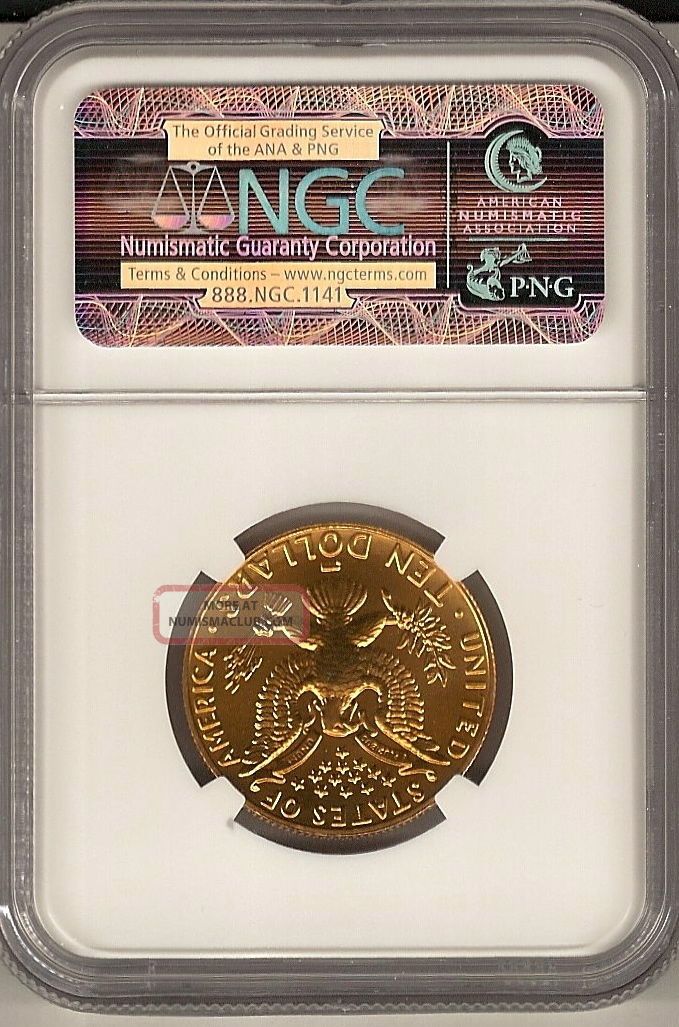 1984 W Olympics Commemorative 10 Dollar Gold Ms 69 Ngc Certified