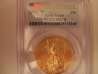 2012 - W $50 Gold American Eagle Ms - 70 