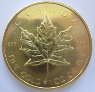 1979 Canada 1 Troy Oz.  999 Gold Maple Leaf $50 Coin photo
