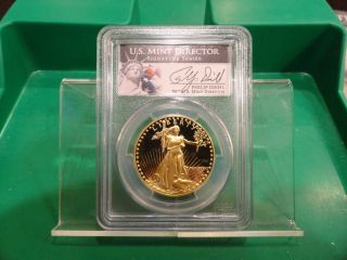 1987 - W $50 1 Oz Gold Eagle Pr 69 Dcam Pcgs.  U.  S.  Director Signature Series photo