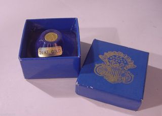 1981 Ronald Reagan President Inaugual Miniature 24k 100 Solid Gold Coin photo