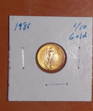 1986 1/10 Ounce Gold American Eagle photo
