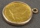 Rare 1982 Canada $5 Maple Leaf 1/10 Oz.  9999 Fine Gold Coin W/ 14k Bezel Pendant Gold photo 3
