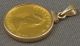 Rare 1983 Canada $10 Maple Leaf 1/4 Oz.  9999 Fine Gold Coin W/ 14k Bezel Pendant Gold photo 3