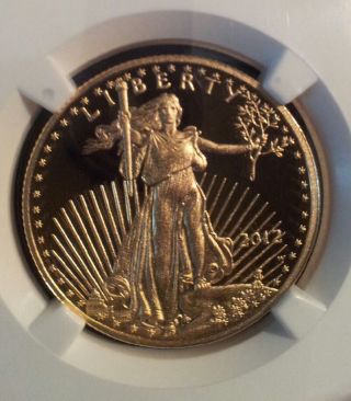 2012 W $25 1/2 Oz Proof American Gold Eagle Ngc Pf70 Ultra Cameo Er Uc Key Date photo