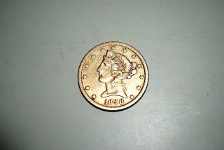 1898 5 Dollar Gold Coin photo