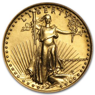 1987 1/4 Oz Gold American Eagle Coin photo