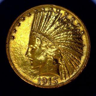 1915 $10 Gold Indian Head Half Eagle - Not Graded - Low Opening Bid photo