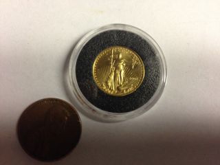 2006 $5 Gold Eagle Coin,  1/10th Oz Fine Gold,  Uncirculated Bullion, photo