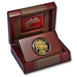 2014 - W 1 Oz Proof Gold Buffalo Coin - Box And Certificate - Sku 79363 photo