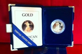 1990 American Eagle 1/2 Ounce Proof Gold Bullion Coin photo
