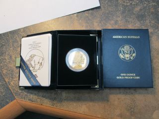 2007 One Ounce Gold Proof American Buffalo With Box And Paper photo