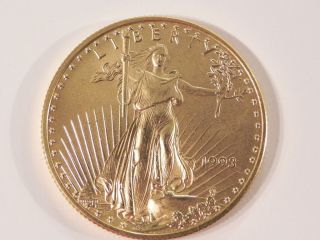 1993 $25 1/2 Ounce Fine Gold American Eagle Coin Uncirculated Rare Mintage (d) photo