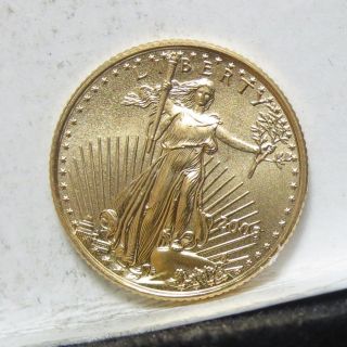 2003 American Gold Eagle Gem Brilliant Uncirculated 1/10th Oz photo