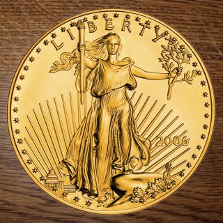 1 Ounce Gold $50 American Eagle 2006 Uncirculated Bullion Coin photo