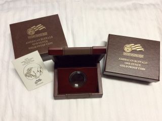 2009 - W American Buffalo One Ounce Gold Proof Coin Box With No Coin photo