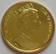 1995 Isle Of Man Gold Proof 1/20 Angel Coin With Father Christmas Privy Mark Gold photo 3