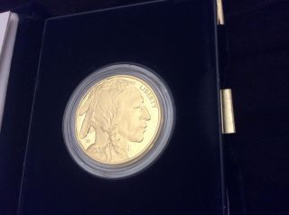 One Ounce Proof American Gold Buffalo Coin. photo