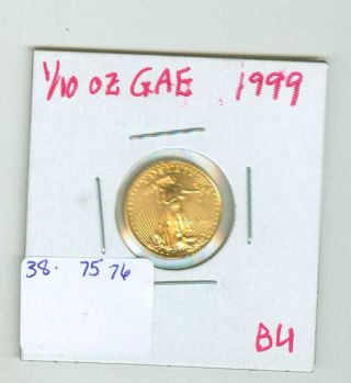 1999 1/10 Oz.  $5 Gold American Eagle Brilliant Uncirculated photo