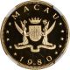 1980 Macao Gold Monkey Proof 1000 Patacas - Ngc Pf69 Ucam Gold photo 3