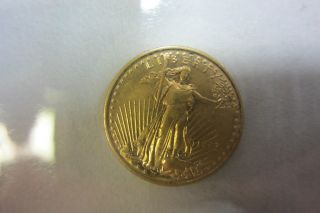 1999 American Eagle $5 Bu - 1/10 Oz.  Gold Coin photo