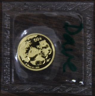 2006 1/10 Oz.  50 Yuan Chinese Gold Panda.  999 Fine Gold Coin China Bullion photo
