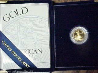Gem Proof 1995 - W $5 Gold American Eagle 1/10 Ounce Gold And photo
