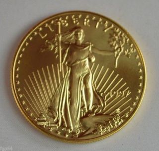 1997 $50 1 Oz.  Gold American Eagle Brilliant Uncirculated photo