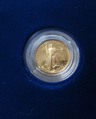 1999 $5 Proof American Gold Eagle.  United State.  Nr. photo