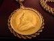 1 Oz Krugerrand With Rope Chain Gold photo 2